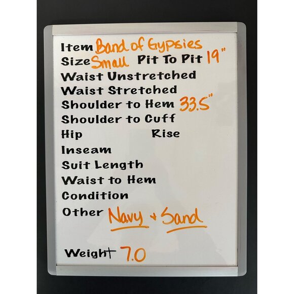 Band of Gypsies Women’s Small Shell Print NAVY/SAND Tie Neck Dress Boho Bohemian - Picture 2 of 5